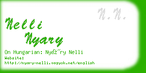 nelli nyary business card